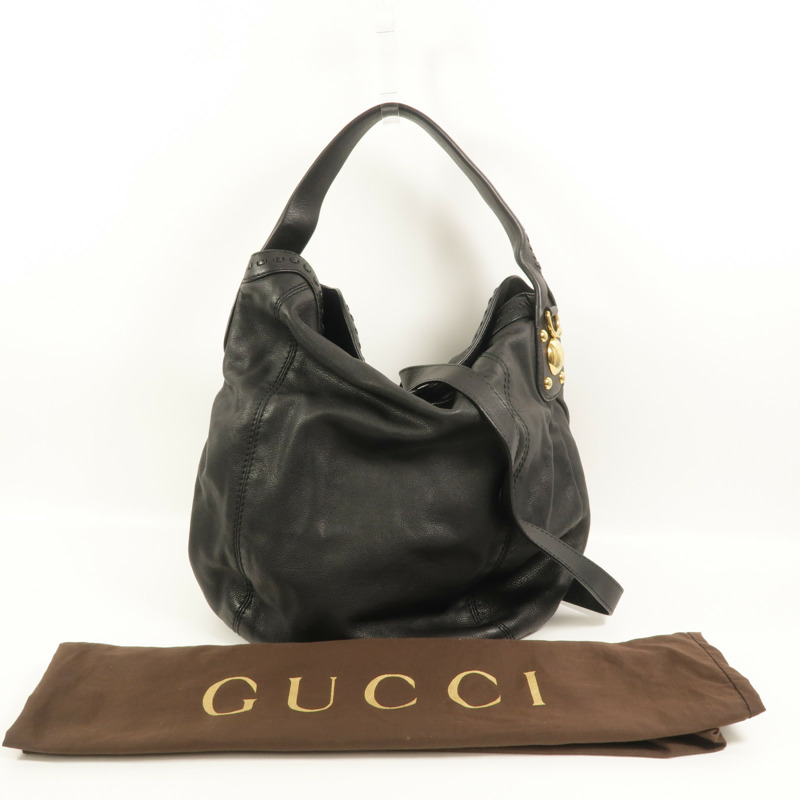 GUCCI 牛皮皮革2 Way Shoulder手挽肩背兩用袋-9