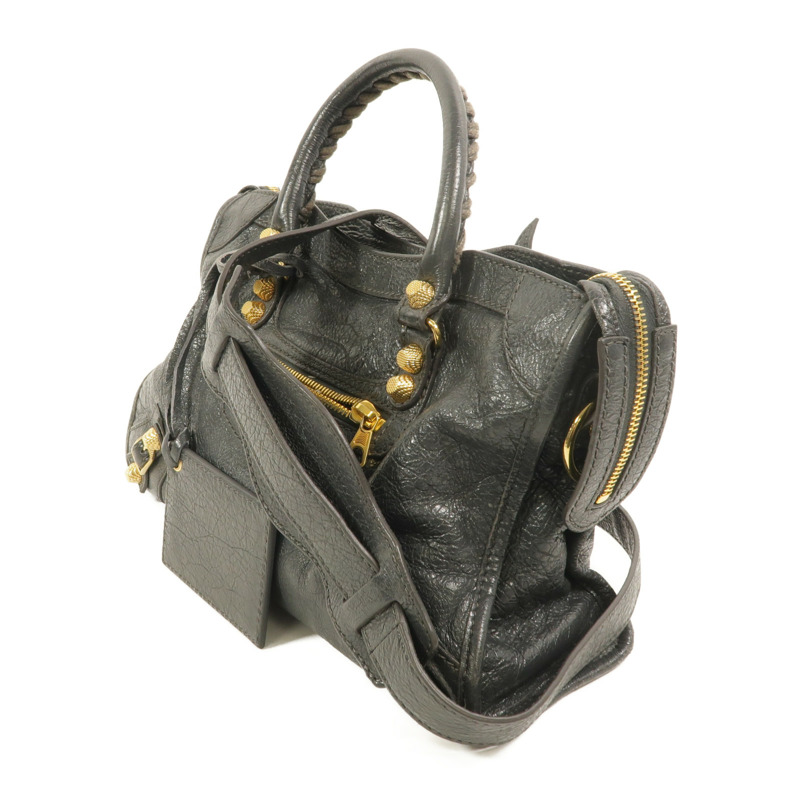 BALENCIAGA 羊皮皮革Giant New City手挽肩背兩用袋-2