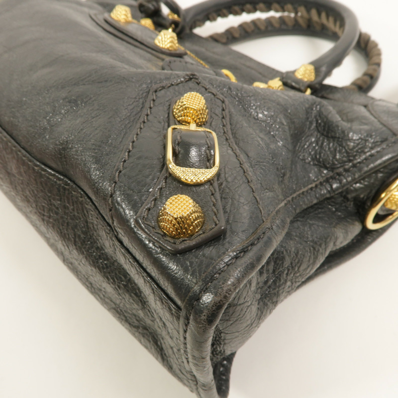 BALENCIAGA 羊皮皮革Giant New City手挽肩背兩用袋-10