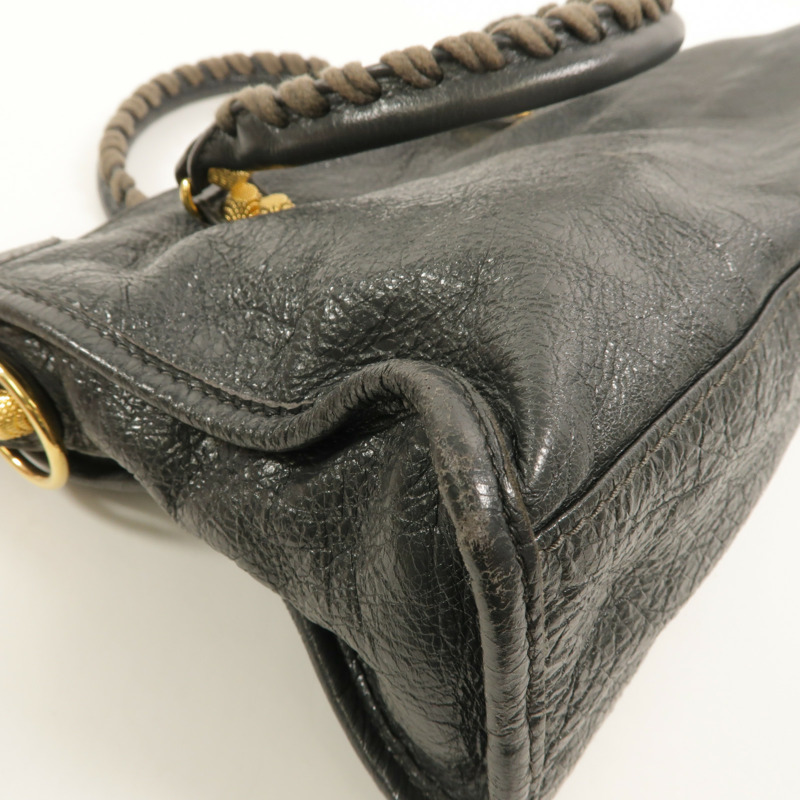 BALENCIAGA 羊皮皮革Giant New City手挽肩背兩用袋-13