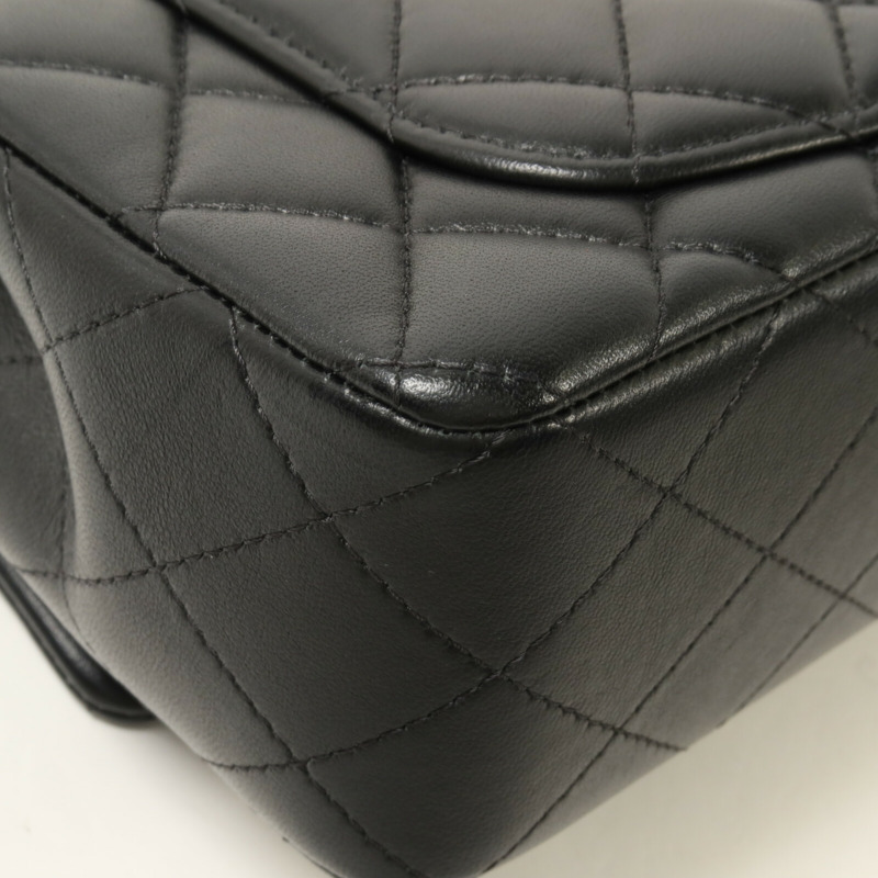CHANEL 羊皮皮革Chain Shoulder鏈帶手挽肩背兩用袋-13