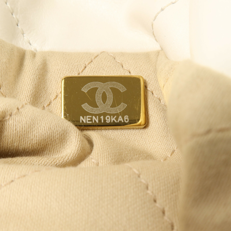 CHANEL 牛皮皮革Chanel 22 Mini鏈帶肩背袋-6