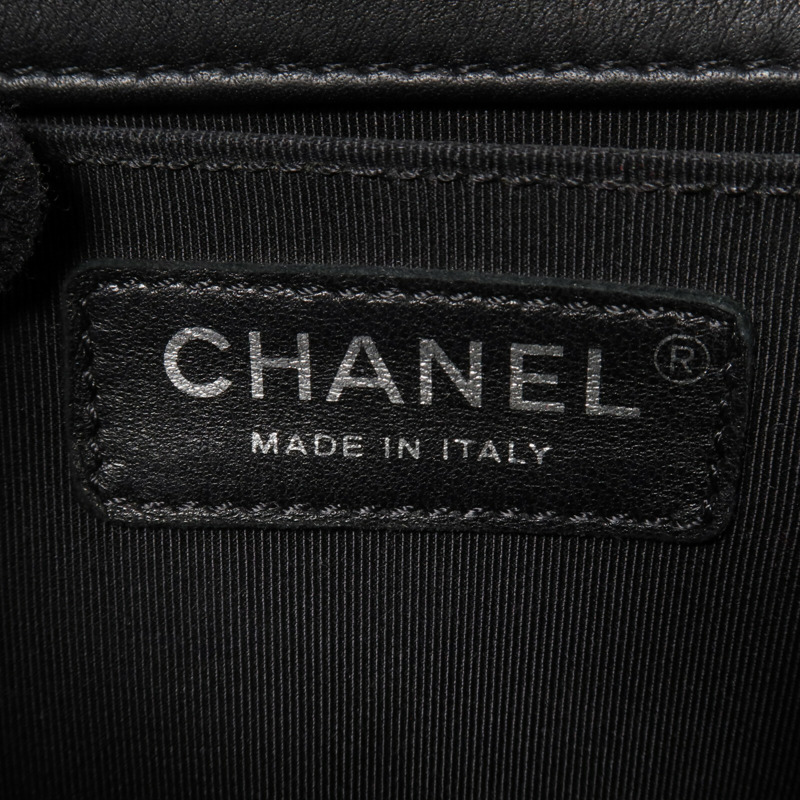 CHANEL 牛皮皮革Boy 20鏈帶肩背袋-5