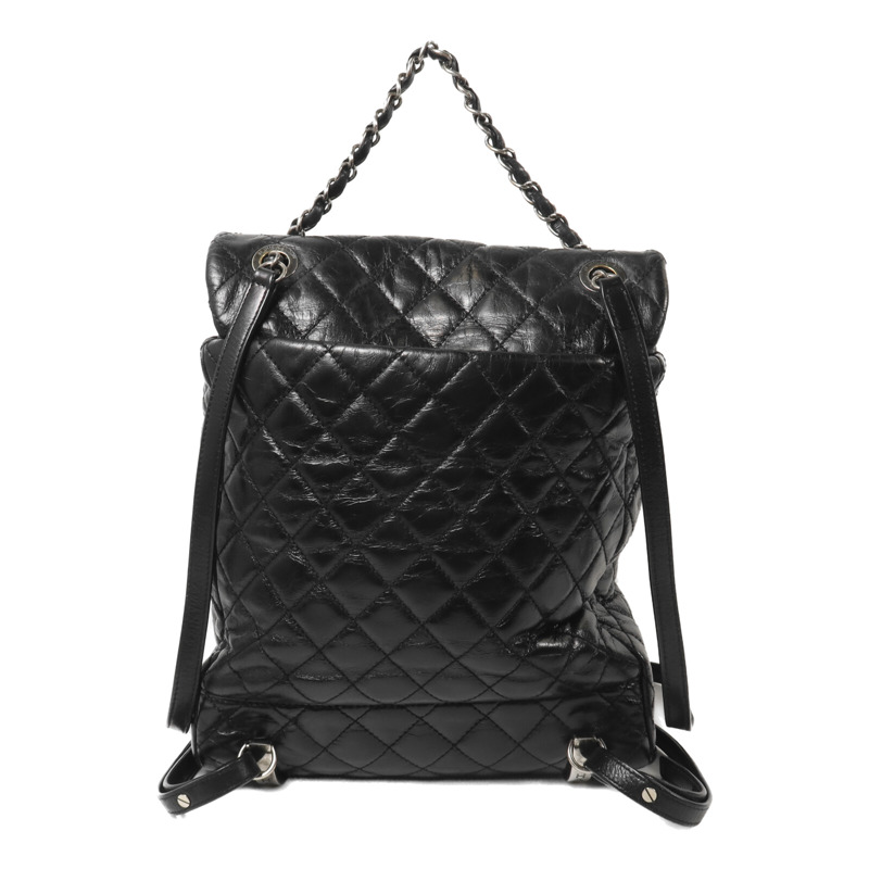 CHANEL 牛皮皮革Mountain Backpack Small鏈帶背包-1