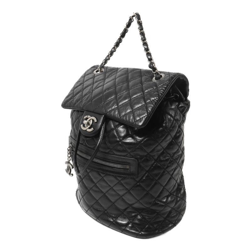 CHANEL 牛皮皮革Mountain Backpack Small鏈帶背包-2