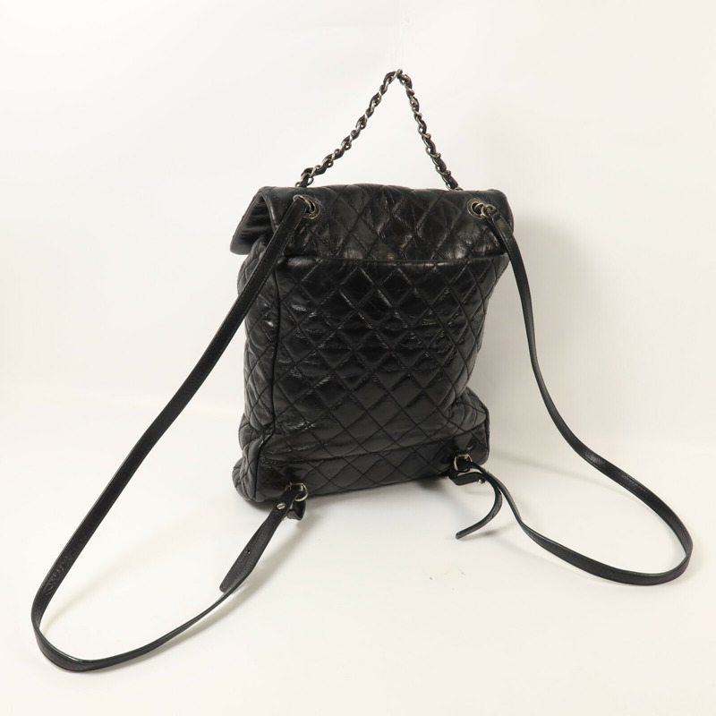 CHANEL 牛皮皮革Mountain Backpack Small鏈帶背包-7