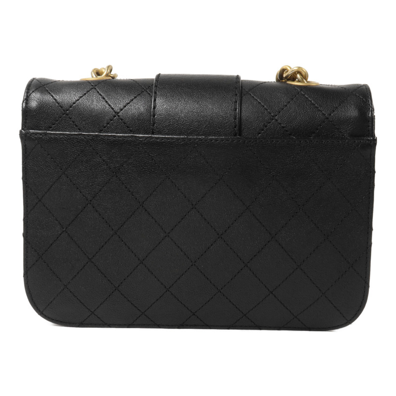 CHANEL 牛皮皮革Front Chain Flap Bag鏈帶肩背袋-1