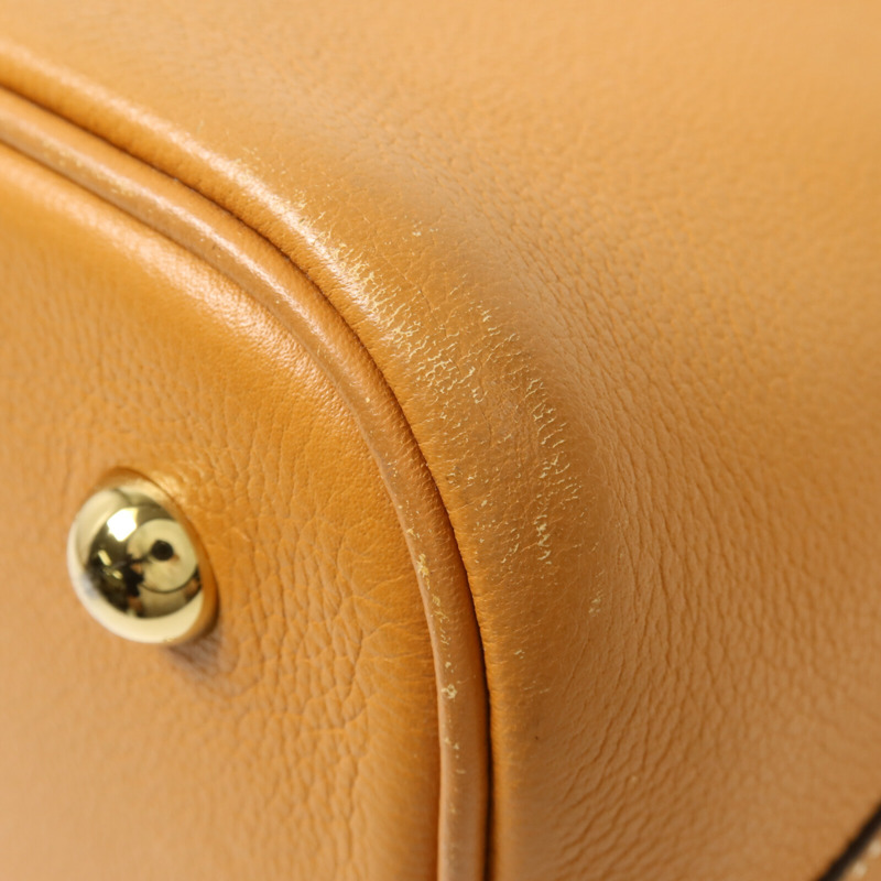 HERMES Novillo皮革Bolide 1923 30手挽肩背兩用袋Gold-13