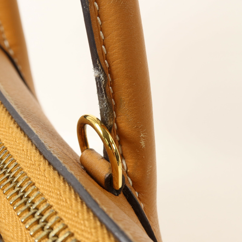 HERMES Novillo皮革Bolide 1923 30手挽肩背兩用袋Gold-16