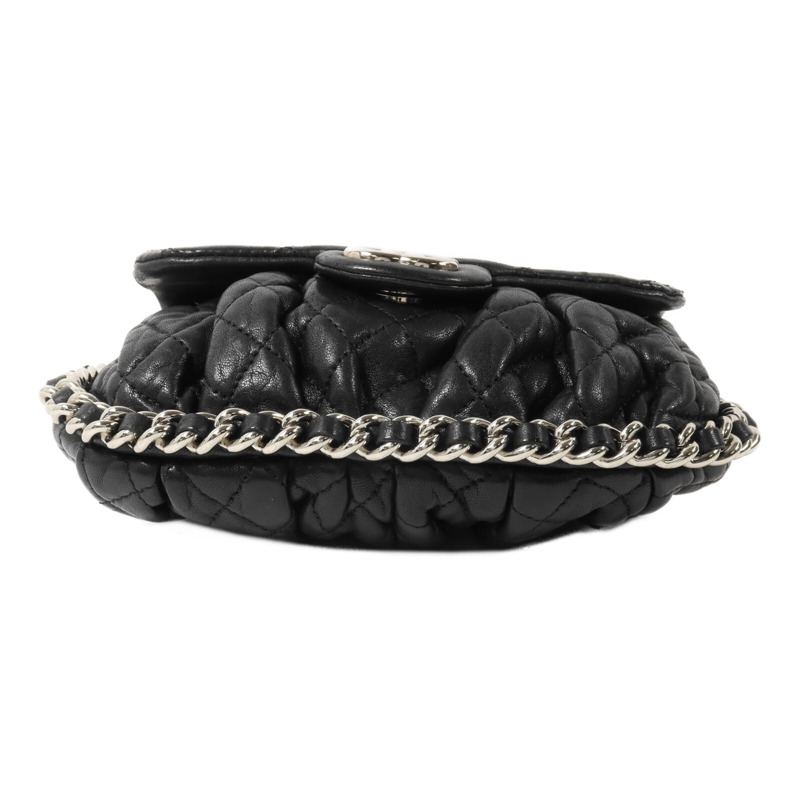 CHANEL 牛皮皮革Chain Shoulder鏈帶肩背袋-3