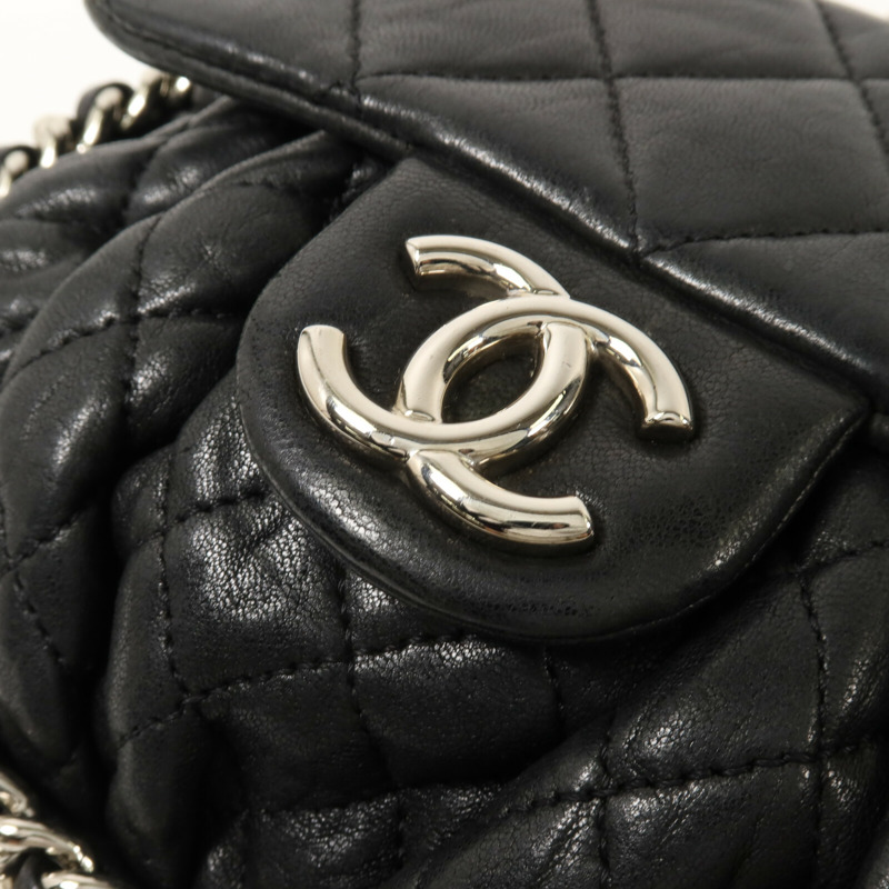 CHANEL 牛皮皮革Chain Shoulder鏈帶肩背袋-8