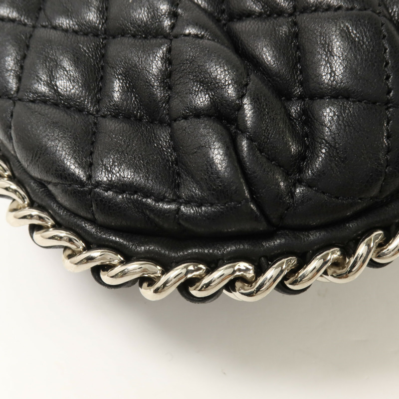 CHANEL 牛皮皮革Chain Shoulder鏈帶肩背袋-11