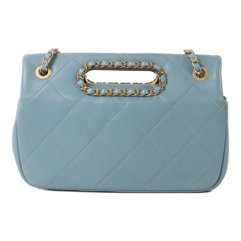 CHANEL 牛皮皮革Shoulder Bag鏈帶手挽肩背兩用袋-1