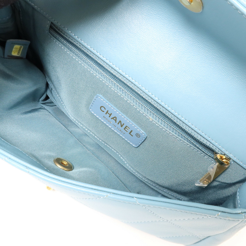 CHANEL 牛皮皮革Shoulder Bag鏈帶手挽肩背兩用袋-5