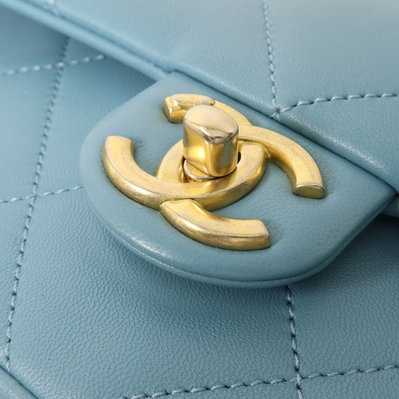 CHANEL 牛皮皮革Shoulder Bag鏈帶手挽肩背兩用袋-9