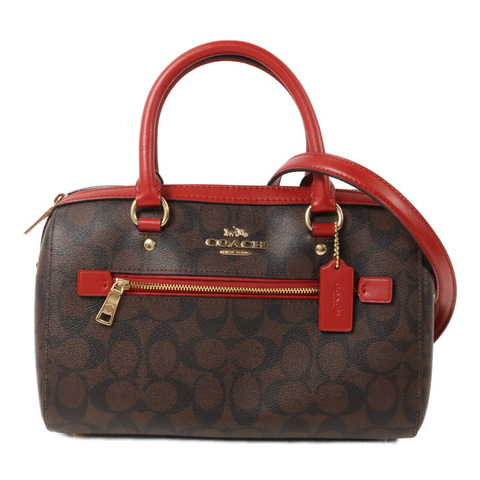 COACH 塗層帆布2 Way Shoulder手挽肩背兩用袋