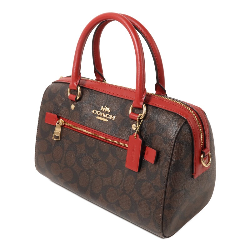 COACH 塗層帆布2 Way Shoulder手挽肩背兩用袋-2