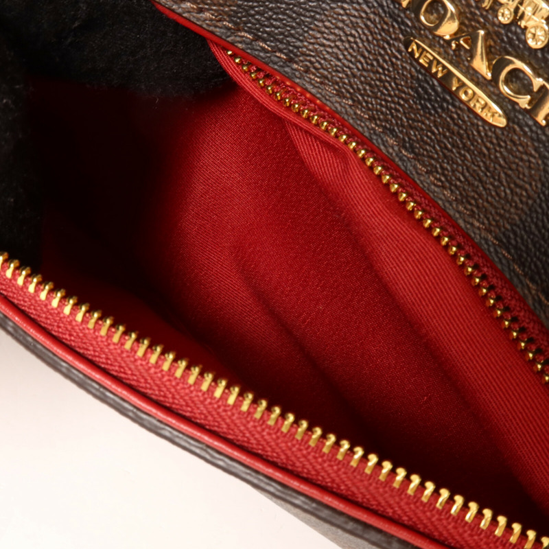 COACH 塗層帆布2 Way Shoulder手挽肩背兩用袋-5