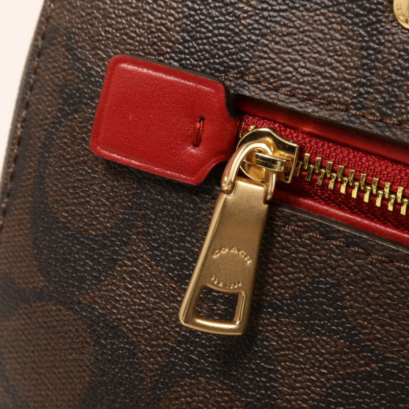 COACH 塗層帆布2 Way Shoulder手挽肩背兩用袋-8