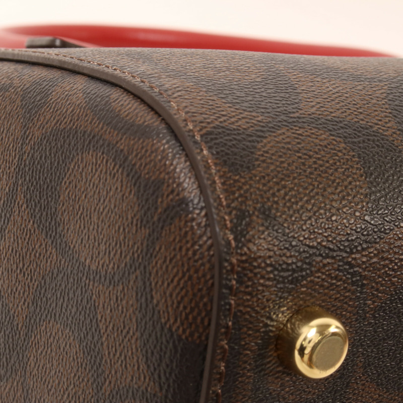 COACH 塗層帆布2 Way Shoulder手挽肩背兩用袋-9