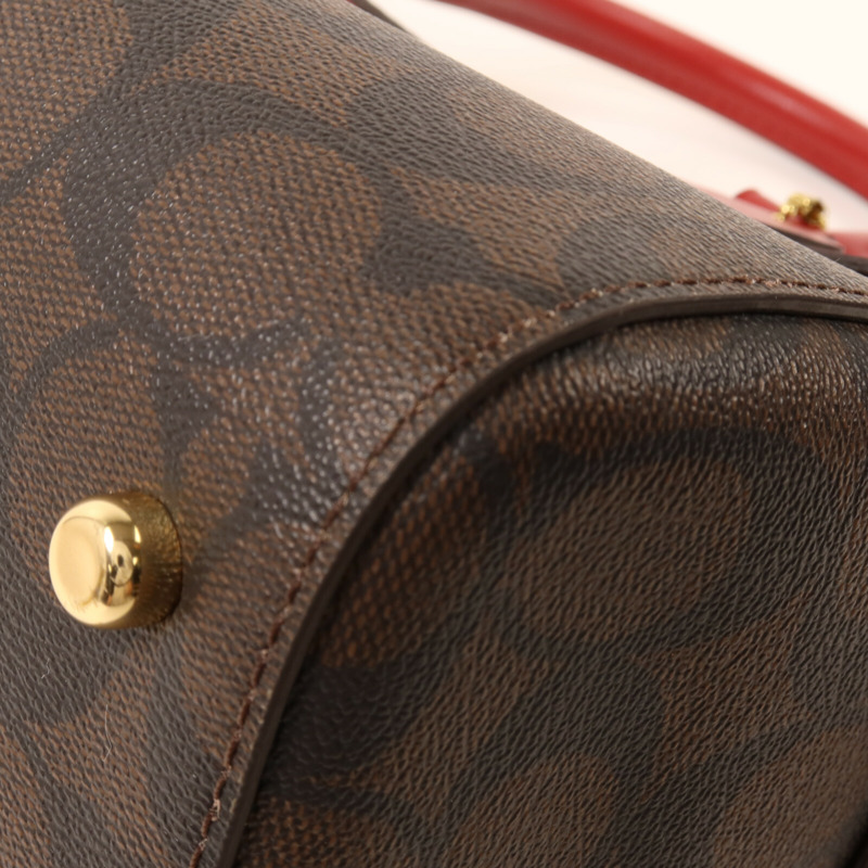 COACH 塗層帆布2 Way Shoulder手挽肩背兩用袋-10