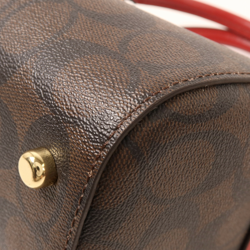 COACH 塗層帆布2 Way Shoulder手挽肩背兩用袋-12