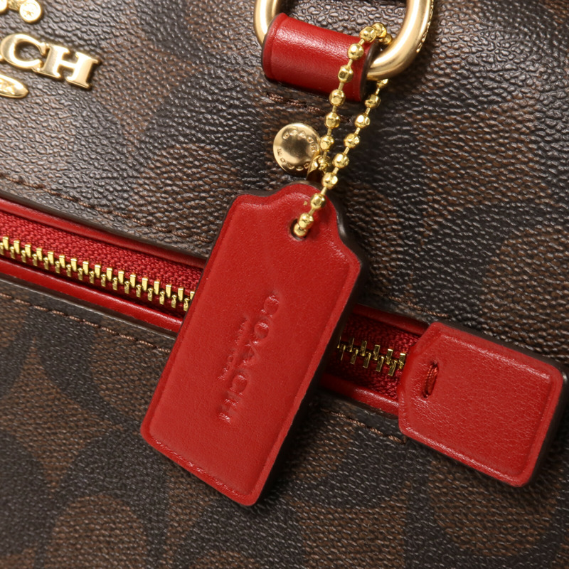 COACH 塗層帆布2 Way Shoulder手挽肩背兩用袋-14