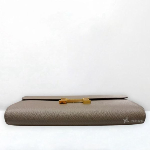 A13079-HERMES Constance To Go 8F錫器灰Epsom牛皮金釦肩背包-4