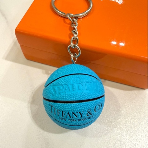 Tiffany & Co. Spalding 聯名 迷你 籃球 鑰匙圈 吊飾