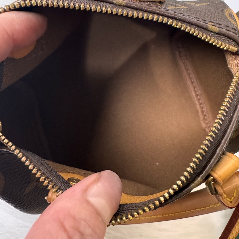 LV M61252經典NANO SPEEDY Monogram帆布印花手提/斜背包-7
