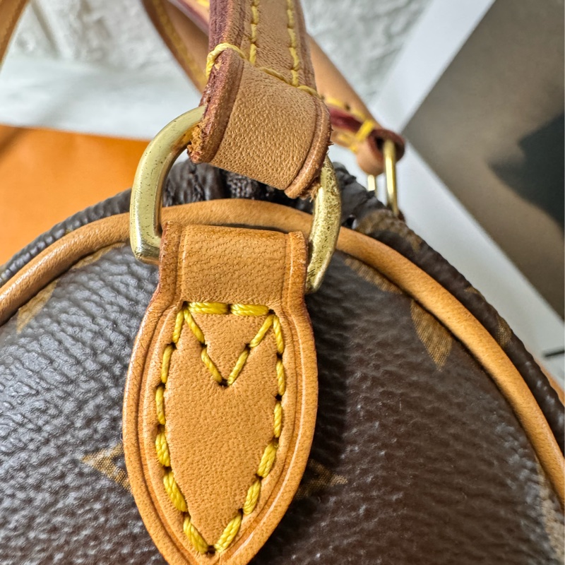 LV M61252經典NANO SPEEDY Monogram帆布印花手提/斜背包-10