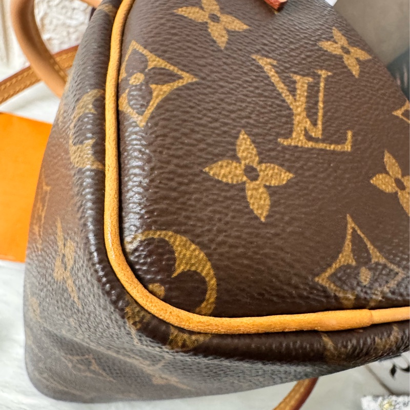 LV M61252經典NANO SPEEDY Monogram帆布印花手提/斜背包-12