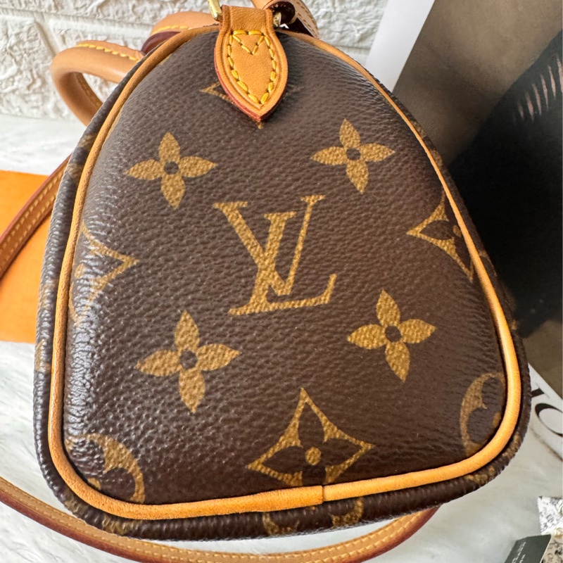 LV M61252經典NANO SPEEDY Monogram帆布印花手提/斜背包-13