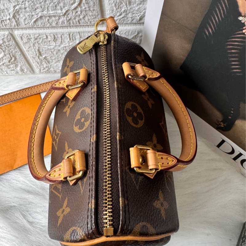 LV M61252經典NANO SPEEDY Monogram帆布印花手提/斜背包-18