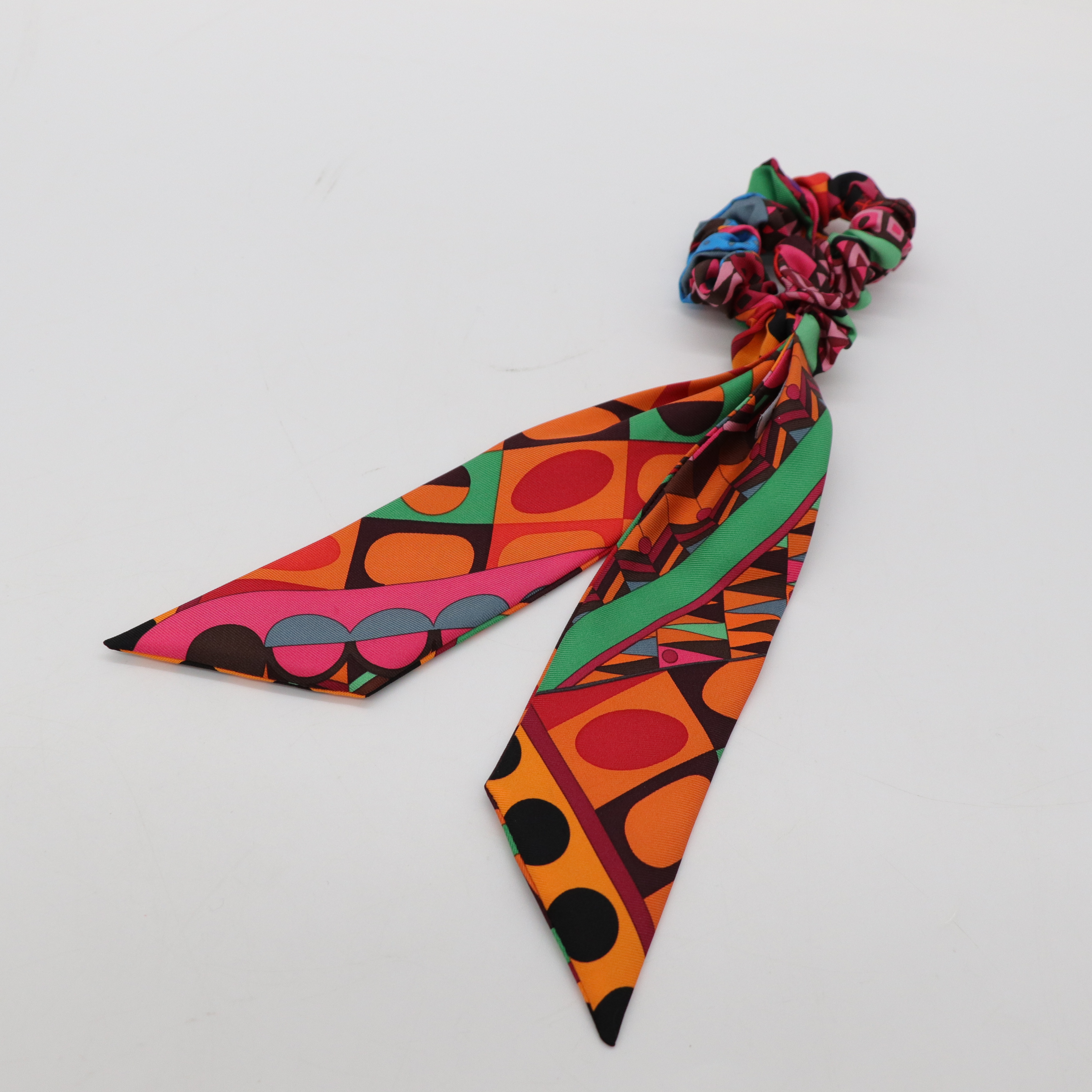 Hermès 愛馬仕 紅色 絲質 髮圈-2