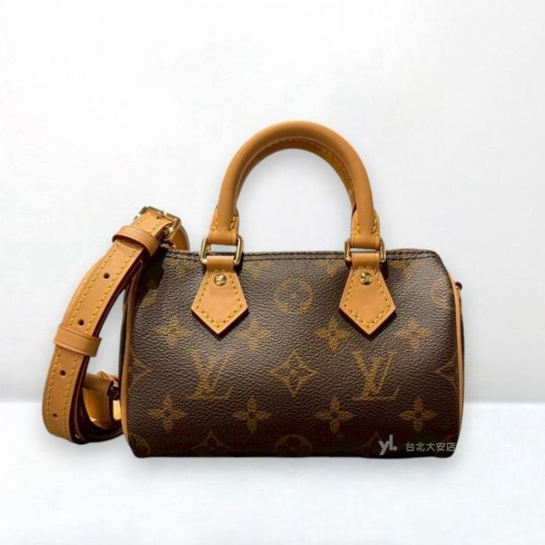 B6352-LV NANO SPEEDY老花背帶款迷你波士頓M81085-0