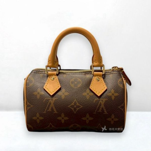 B6352-LV NANO SPEEDY老花背帶款迷你波士頓M81085-3