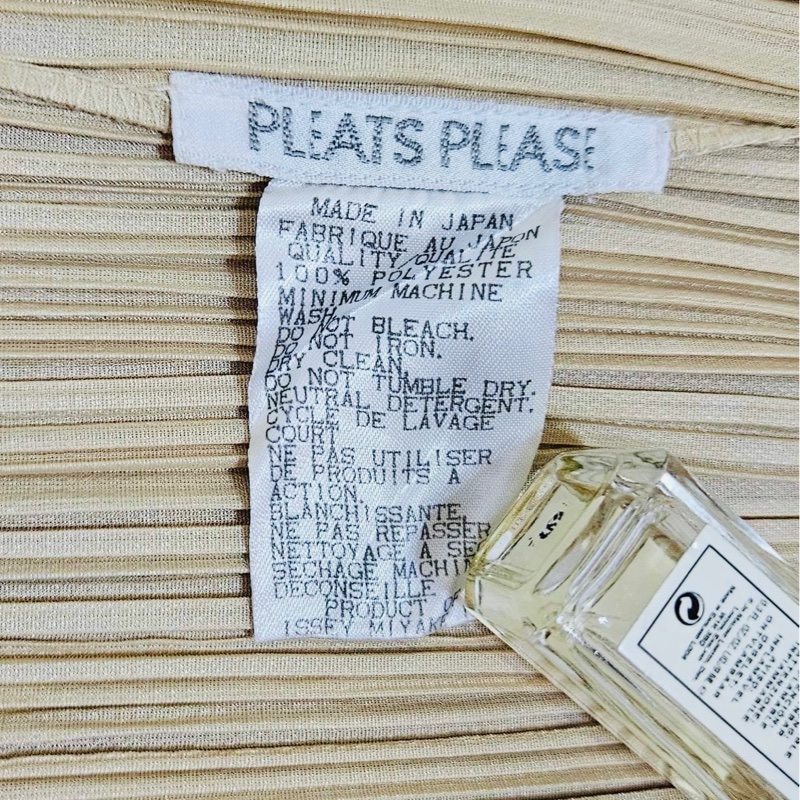 PLEATS PLEASE ISSEY MIYAKE 三宅一生 淺奶茶色背心洋裝/必備基本款/3號/近全新美品-2