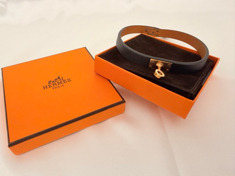 Hermes 黑swift Kelly 手環-3
