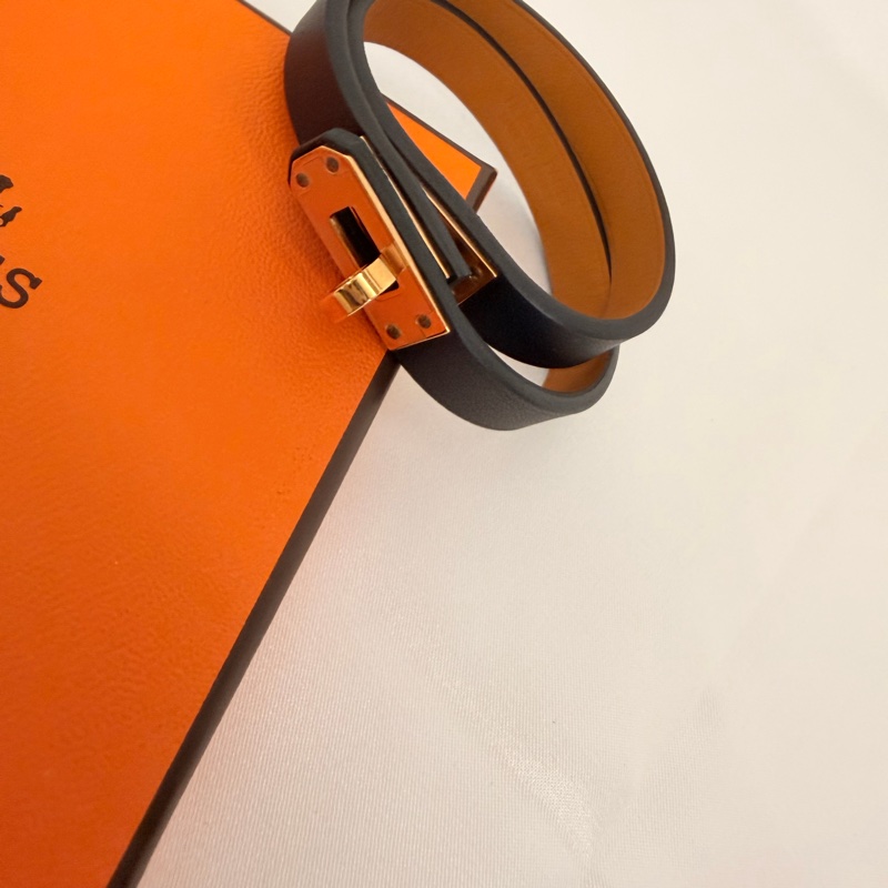 Hermes 黑swift Kelly 手環-5