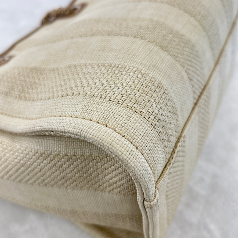 Chanel A67001奶茶色小款沙灘包(29開)-2