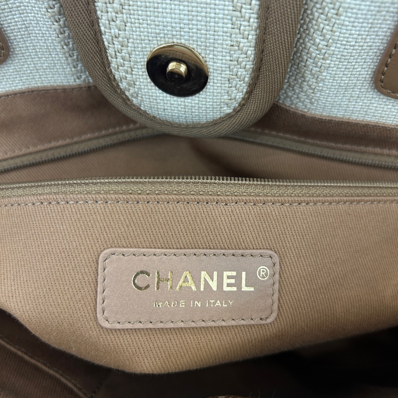 Chanel A67001奶茶色小款沙灘包(29開)-9