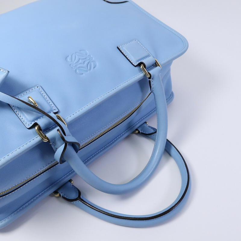 LOEWE 牛皮皮革Amazona手挽袋-12