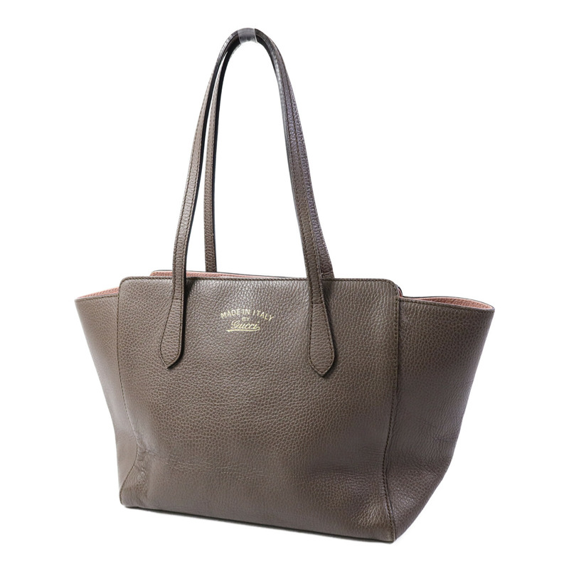 GUCCI 牛皮皮革Swing Tote Bag手挽袋-2