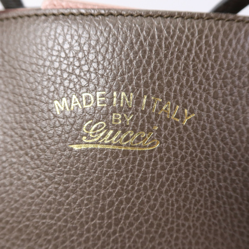 GUCCI 牛皮皮革Swing Tote Bag手挽袋-5