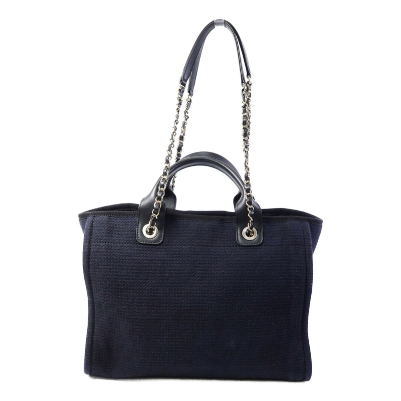 CHANEL 牛仔布Deauville Tote手挽袋-1