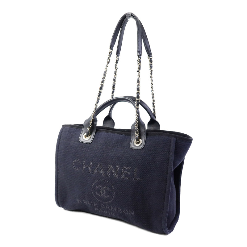 CHANEL 牛仔布Deauville Tote手挽袋-2