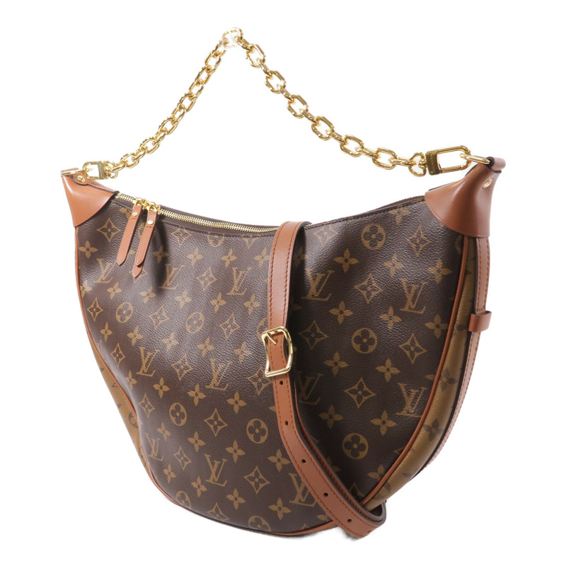 LOUIS VUITTON Monogram Reverse Loop Hobo PM手挽肩背兩用袋-2