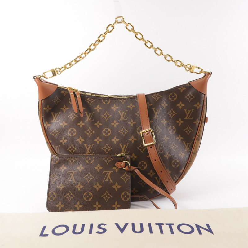 LOUIS VUITTON Monogram Reverse Loop Hobo PM手挽肩背兩用袋-4