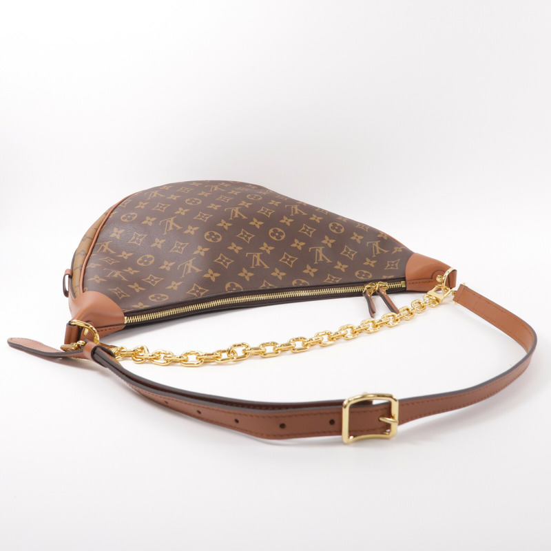 LOUIS VUITTON Monogram Reverse Loop Hobo PM手挽肩背兩用袋-8